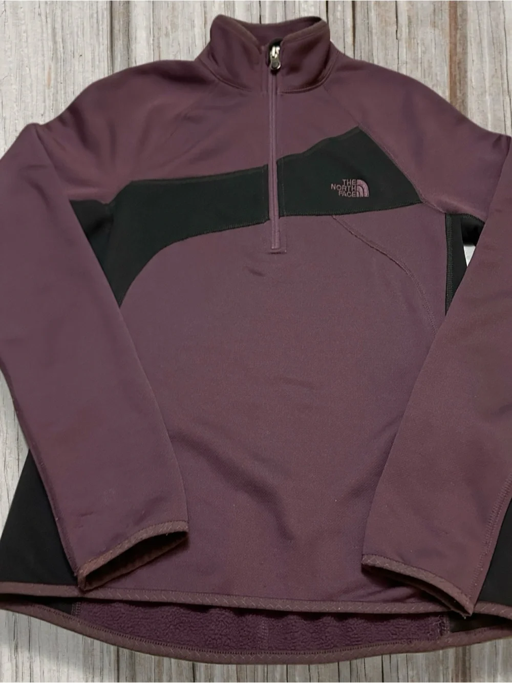 The North Face Men’s Plum & Black Half-Zip Shirt Jacket SP
